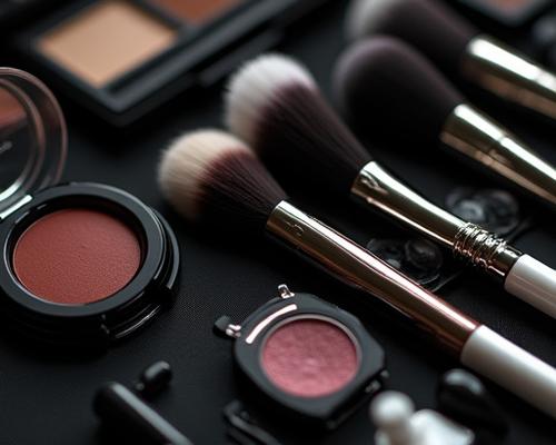 Professional makeup artist meticulously organizing their brush kit and selecting tools.